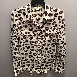 Copper & Ella Womens Top Size Small Roll Tab Sleeves